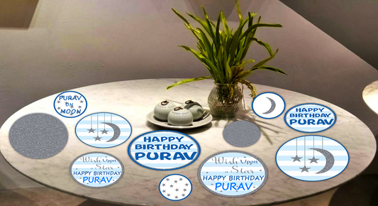 Twinkle Twinkle Little Star Theme Birthday Party Table Confetti