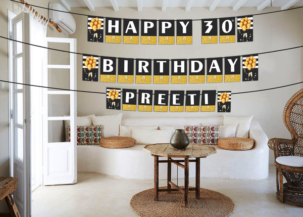 30th Birthday Party Banner for Decoration