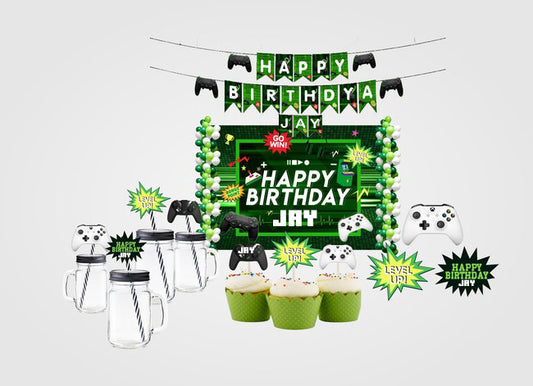 Gaming Theme Birthday Complete Party Kit