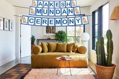 Mundan Ceremony/ First Haircut Boys Banner Decoration