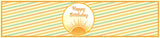 First Trip Around the Sun Theme Birthday Party Water Bottle Labels