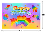 Pop It  Birthday Party Backdrop