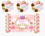 Twin Girls Theme Birthday Party Complete Decoration Kit
