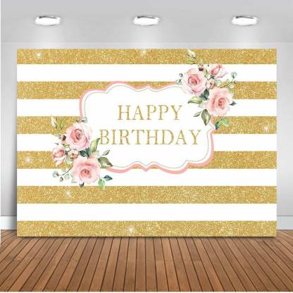 Personalize Birthday Party Backdrop Banner