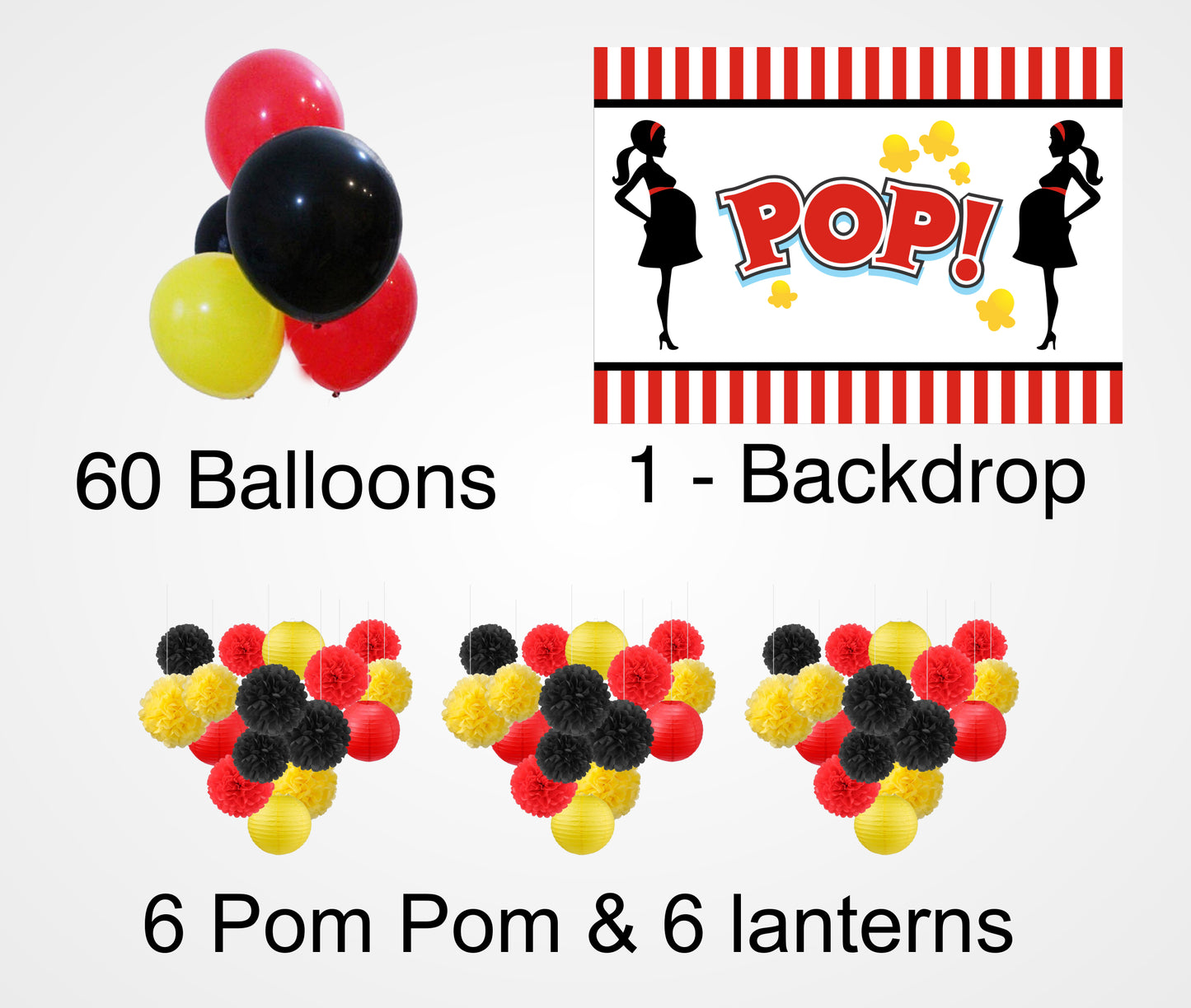 Ready to Pop Party Complete Decoration Kit 