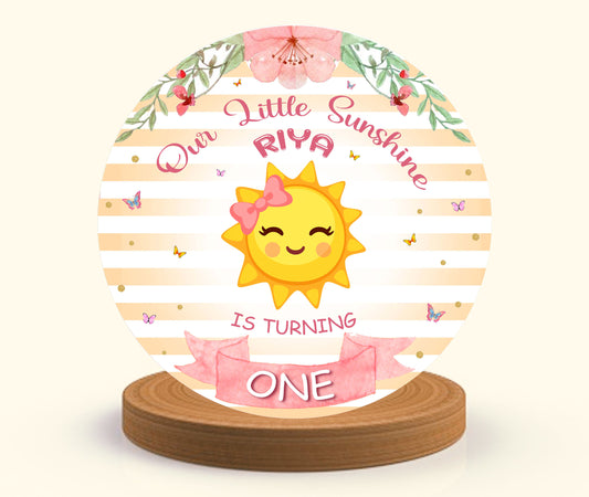 Sunshine Theme Birthday Party Backdrop