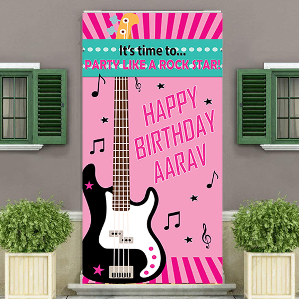 Rockstar Customized Welcome Banner Roll up Standee (with stand)