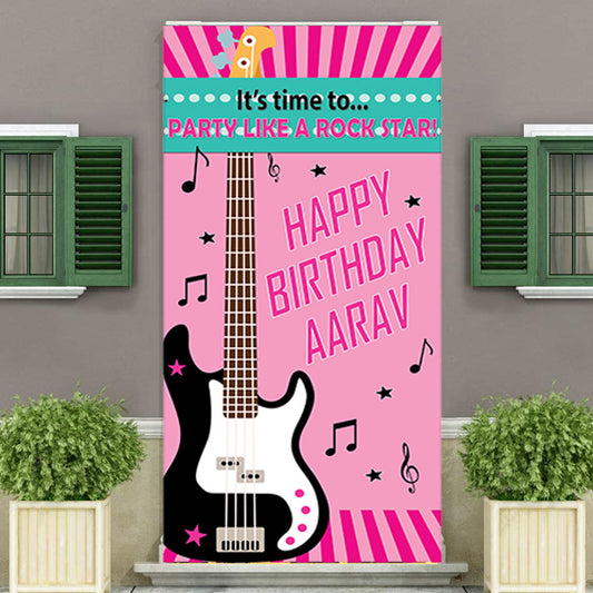 Rockstar Customized Welcome Banner Roll up Standee (with stand)
