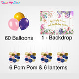 Butterflies & Fairies Theme Birthday Party Complete Decoration Kit