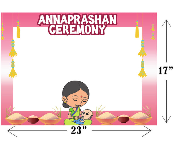Annaprashan Ceremony Girls Photo Booth Picture Frame