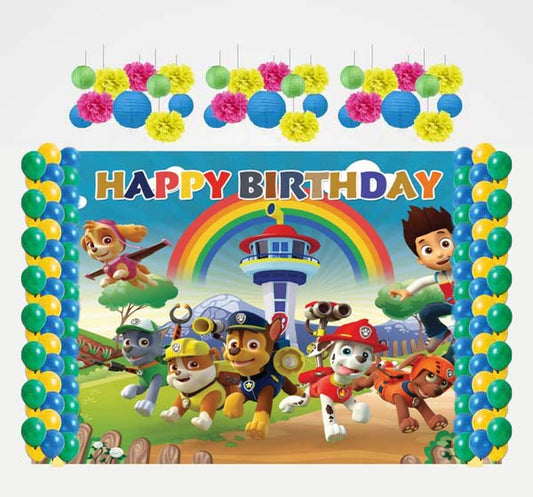 Paw Patrol Theme Birthday Party Complete Decoration Kit