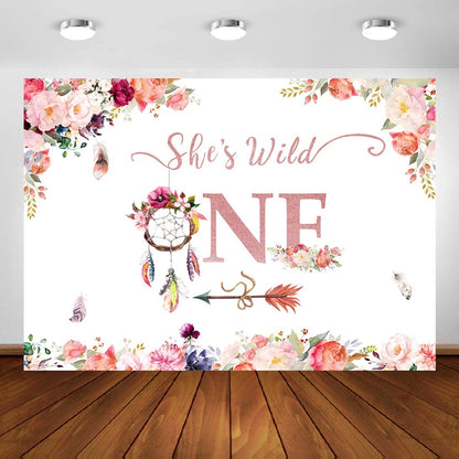 Wild One Birthday Party Backdrop