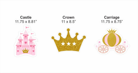 Princess Birthday Party Theme Hanging Set for Decoration
