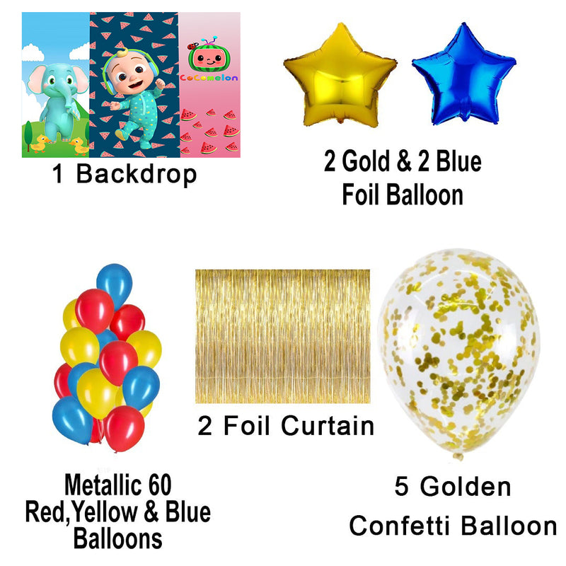 Cocomelon Theme Birthday Party Complete Party Set