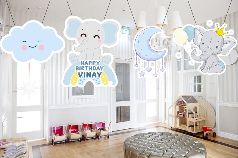 Elephant Theme Birthday Party Hangings