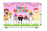 Dog Theme Birthday Party Backdrop for Decoration