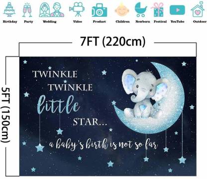 Blue Party Backdrop 