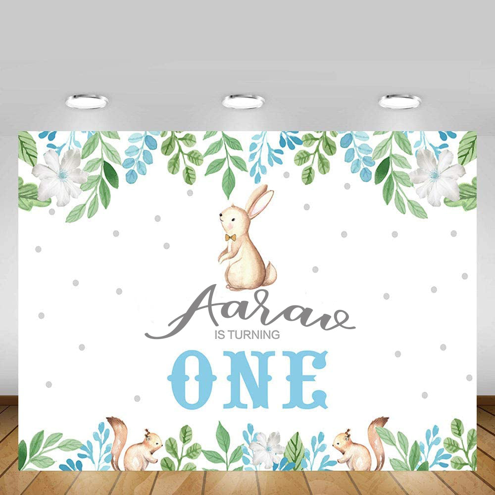 Some Bunny Is One Birthday Party Backdrop