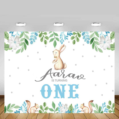 Some Bunny Is One Birthday Party Backdrop