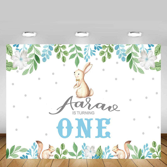 Some Bunny Is One Birthday Party Backdrop