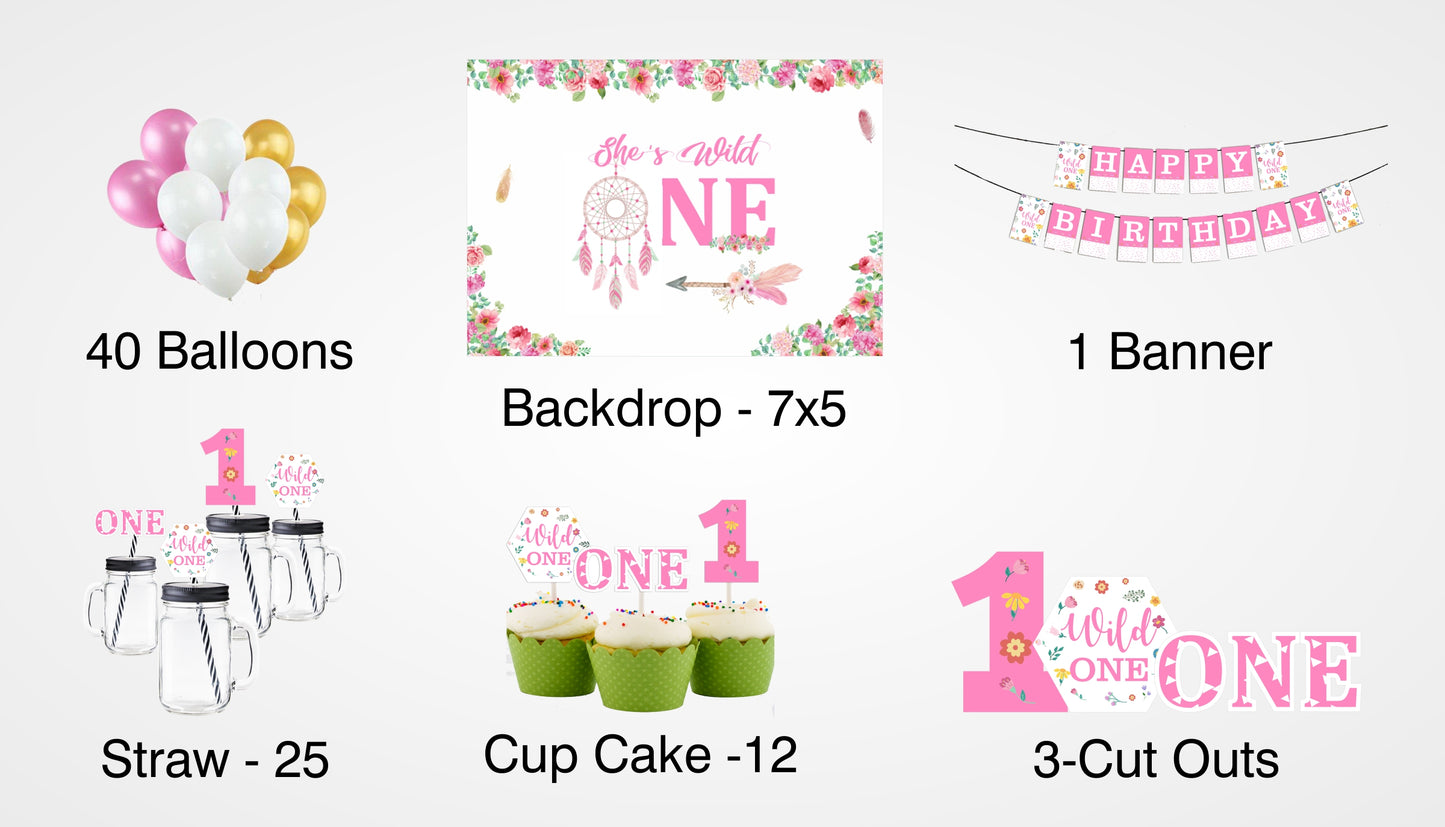 Wild One First Birthday Complete Party Kit