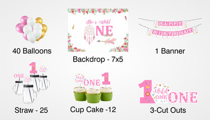 Wild One First Birthday Complete Party Kit