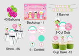 Spa Theme Birthday Party Complete Kit with Backdrop & Decorations
