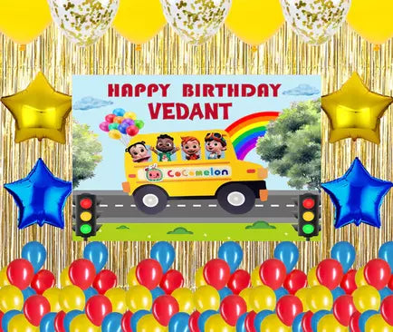 Cocomelon Theme Birthday Party Complete Party Set