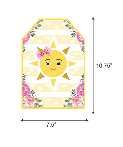 Sunshine Theme Birthday Party Paper Door Banner for Wall Decoration