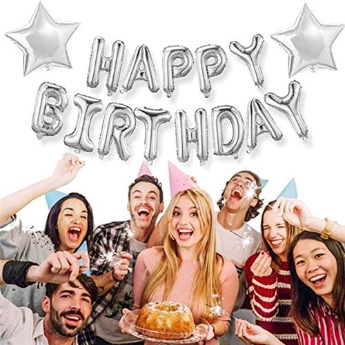 Silver Decoration Set for Birthday