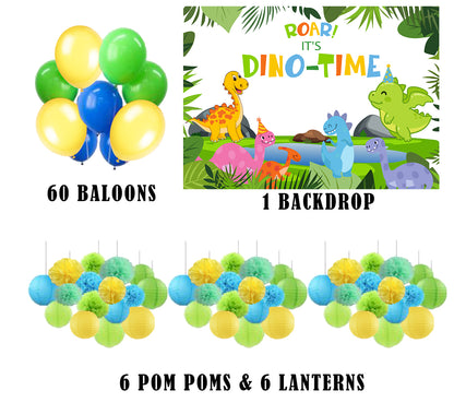 Dinosaur Theme Birthday Party Complete Decoration Kit