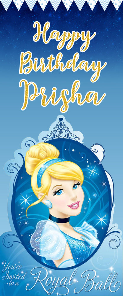 Cinderella Welcome Banner Roll up Standee (with stand)