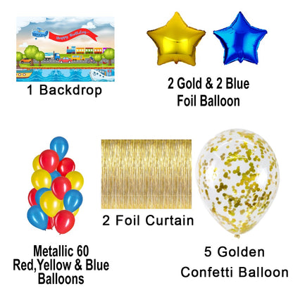 Transport  Birthday Party Decorations Complete Set