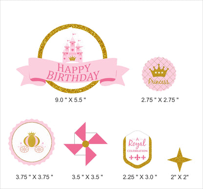 Princess Birthday Party Cake Topper /Cake Decoration Kit