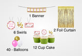 Half Birthday Girls Party Decoration Kit