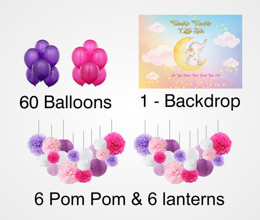 Twinkle Twinkle Little Star Birthday Party Complete Decoration Kit