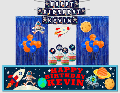 Space Theme Birthday Party Decoration Kit