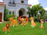 The Lion King Theme Birthday Party Cutouts
