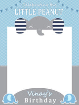 Elephant Theme Birthday Party Selfie Photo Booth Frame