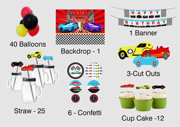 Cars Birthday Complete Party Kit