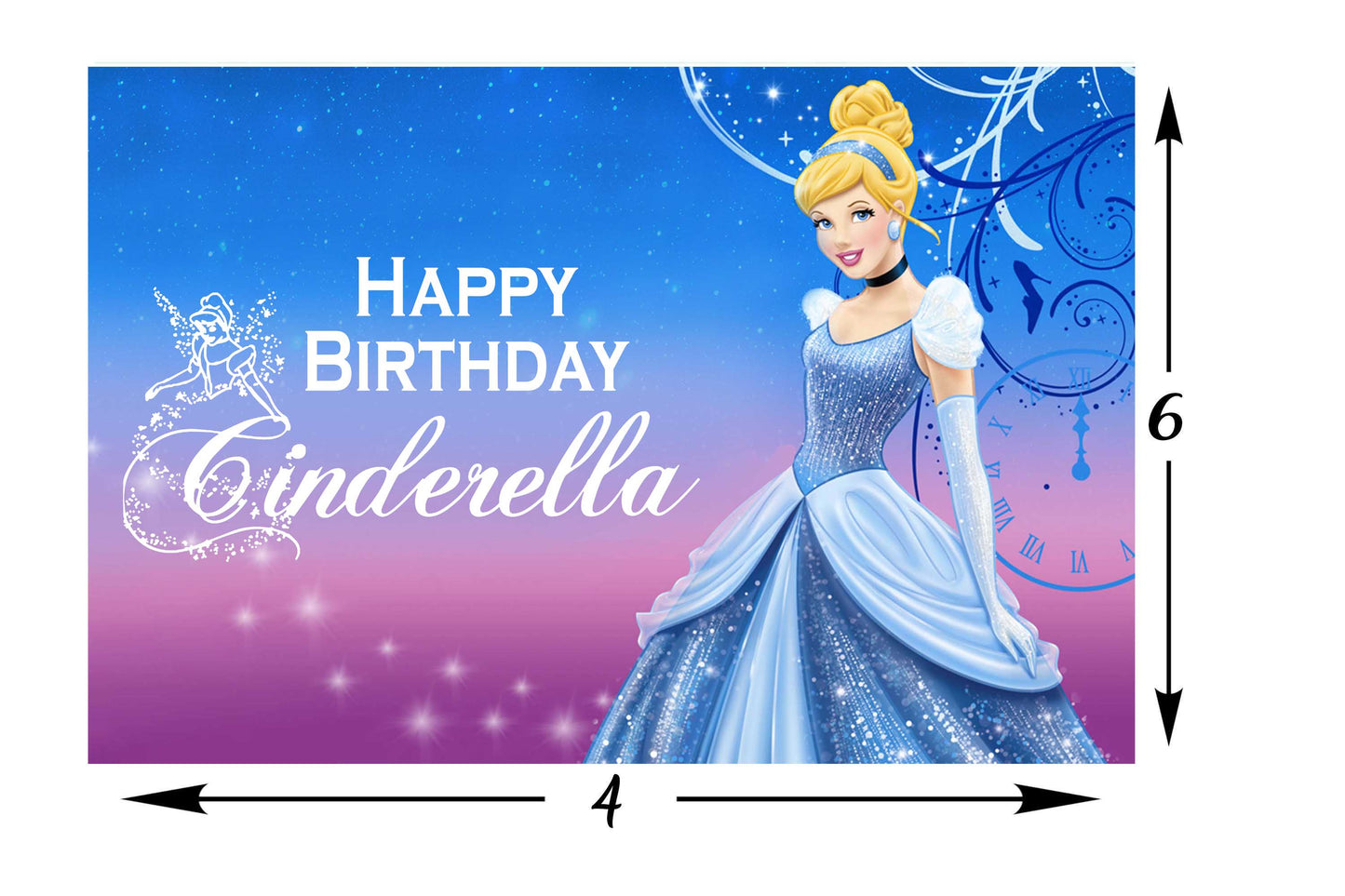 Cinderella Theme Birthday Party Backdrop