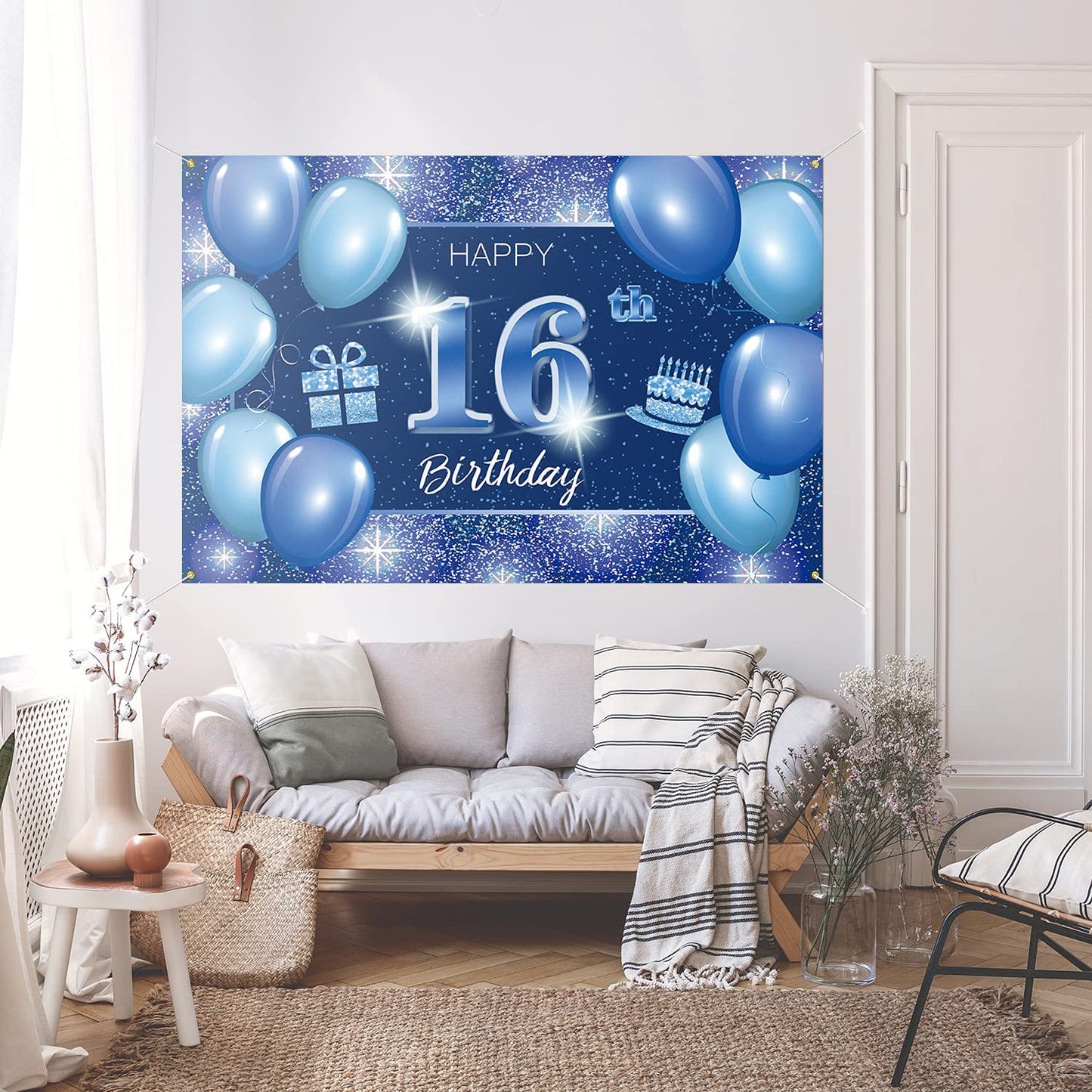 16th Birthday Party Backdrop 