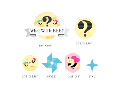 What It will BEE Party Cake Topper /Cake Decoration Kit
