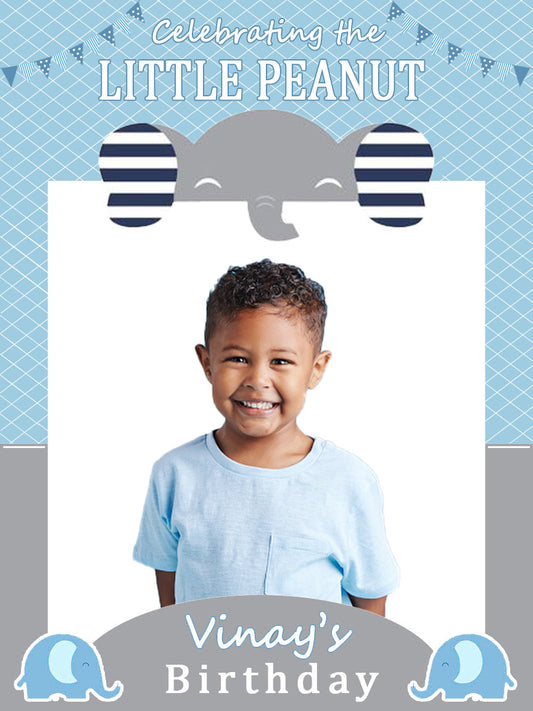 Elephant Theme Birthday Party Selfie Photo Booth Frame