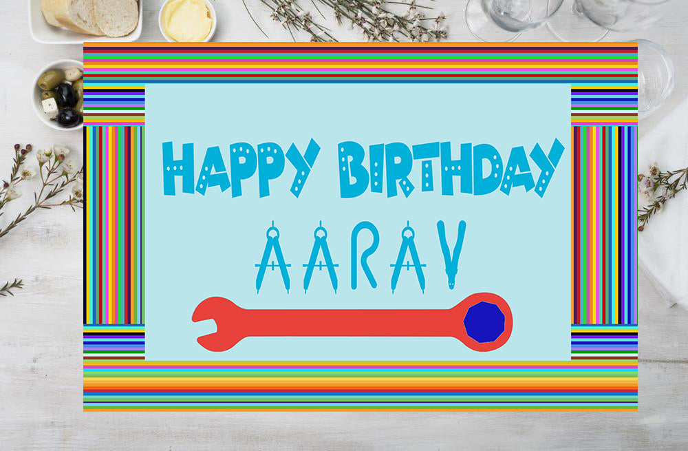Robot Theme Birthday Table Mats