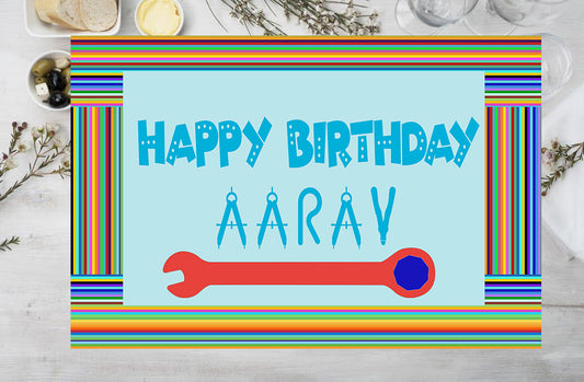 Robot Theme Birthday Table Mats