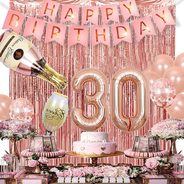 Rose Gold Party Decoration Birthday