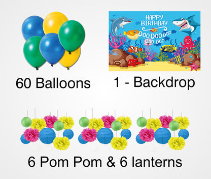 Baby Shark Party Theme Birthday Party Complete Decoration Kit