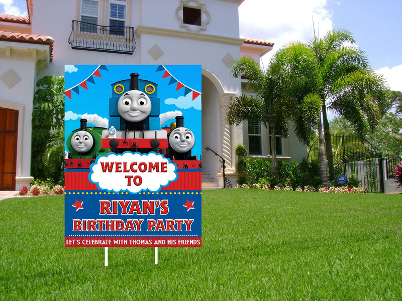 Thomas & Friends Theme Birthday Party Welcome Board