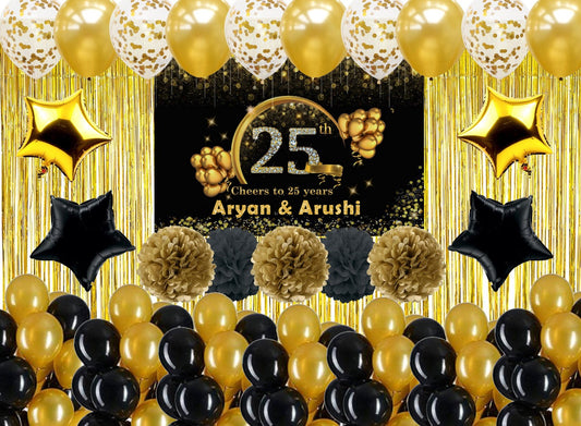 25th Anniversary Party Complete Decoration Kit 